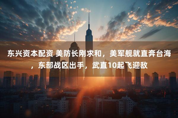 东兴资本配资 美防长刚求和，美军舰就直奔台海，东部战区出手，武直10起飞迎敌